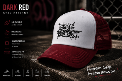 Stay Patient — Graffiti Streetwear Trucker Cap