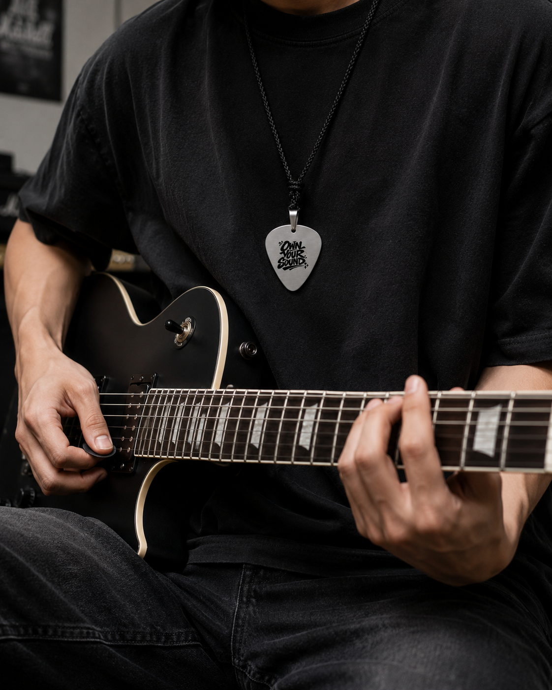 Own Your Sound — Graffiti Guitar Pick Necklace